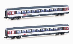 Hobbytrain H25503 - N - 2-tlg. Set Personenwagen UIC Z1, SBB, Ep. VI